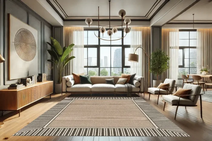 Linear Harmony 1 Washable Rug - Image 3