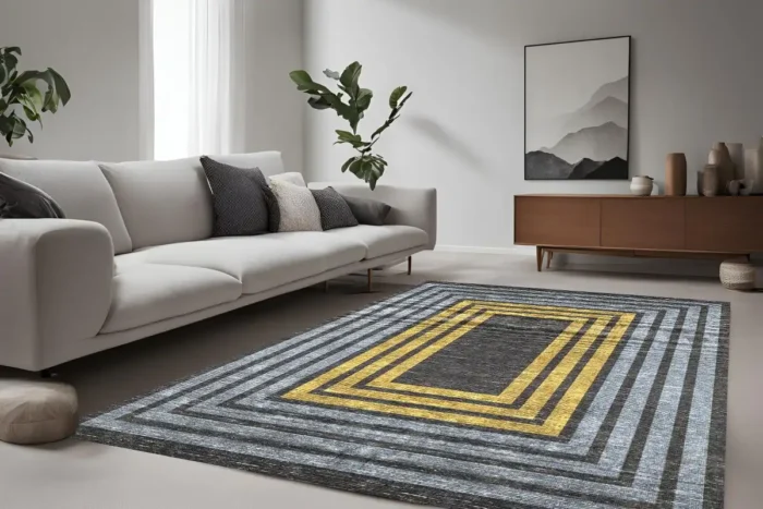 Modern Layers Washable Rug - Image 2