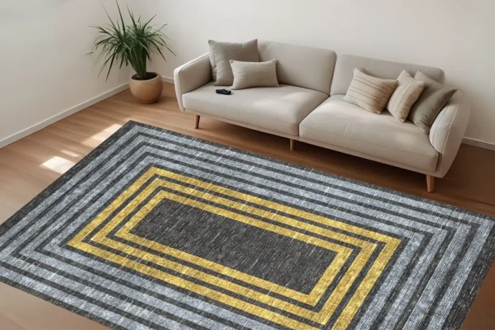 Modern Layers Washable Rug - Image 3