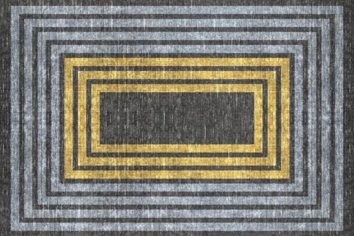 Modern Layers Washable Rug - Image 1