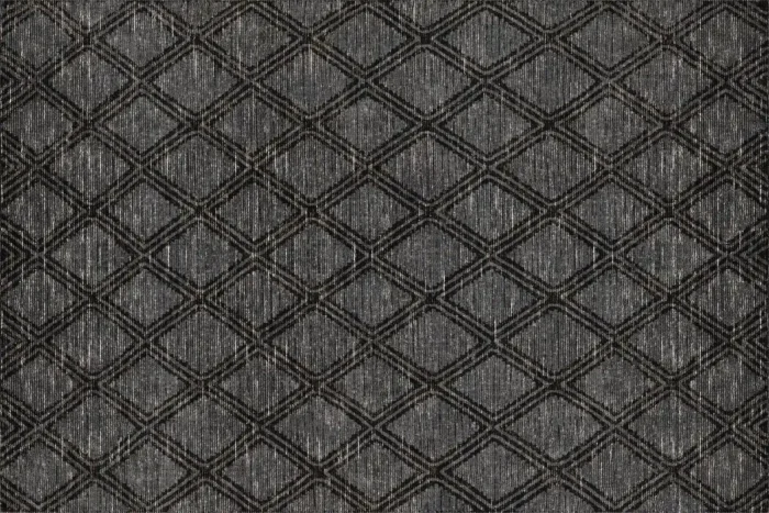 Lattice Noir Washable Rug - Image 1