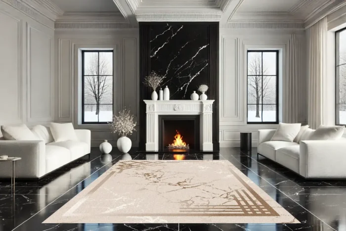Marble Grace Washable Rug - Image 3
