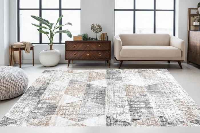 Geo Textures 2 Washable Rug - Image 2