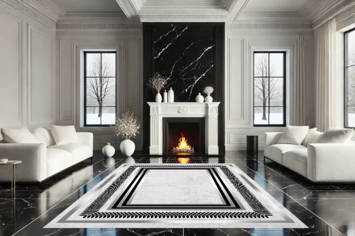 Eclipse Border Washable Rug - Image 3