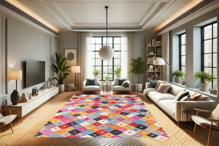 Kaleidoscope Harmony Washable Rug - Image 4